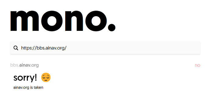 mono domains
