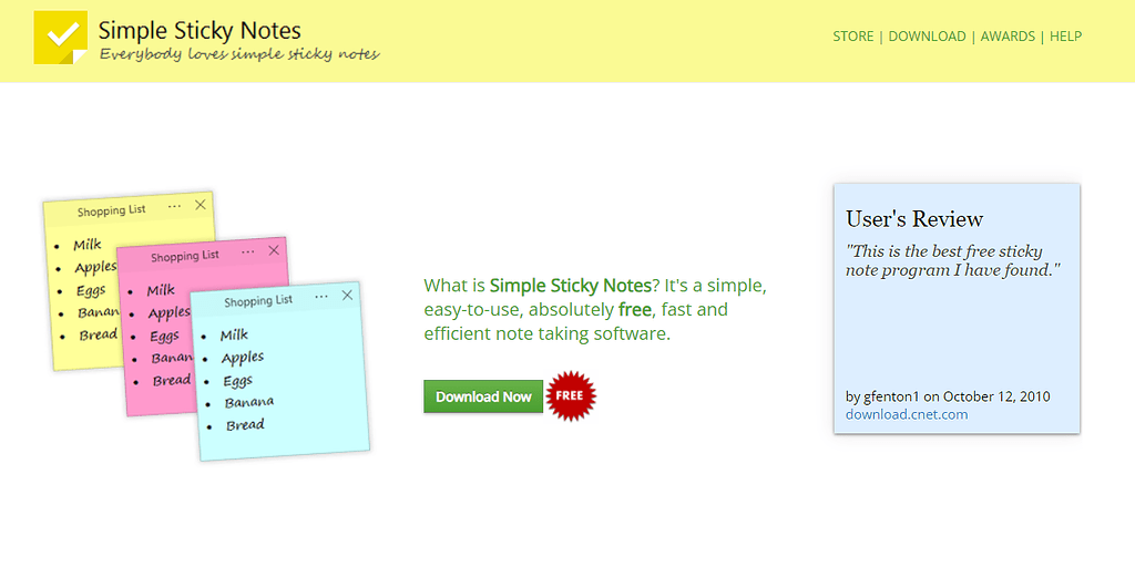 Simple Sticky Notes Ainav